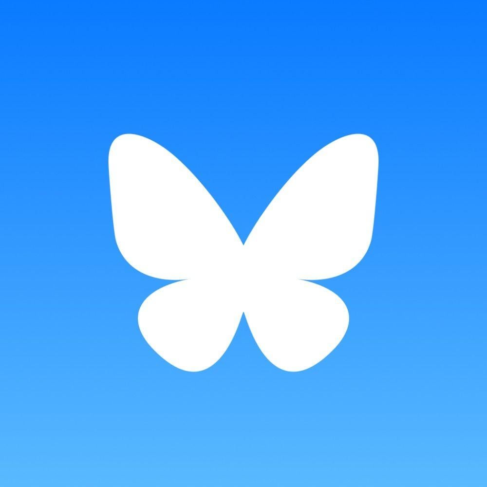 The logo for Bluesky