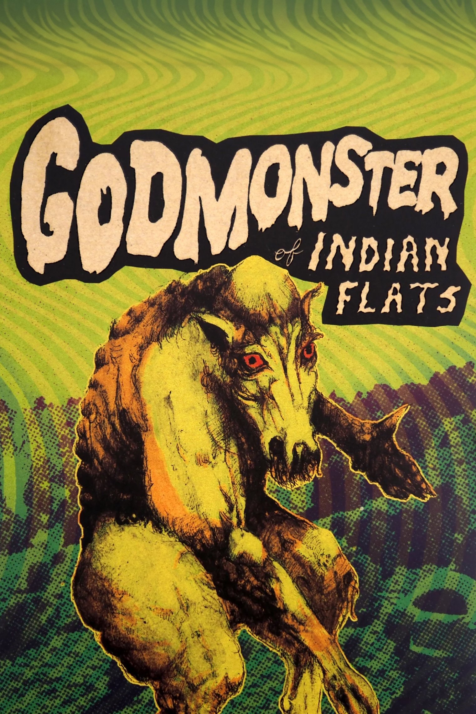 A poster for the movie Godmonster of Indian Flats