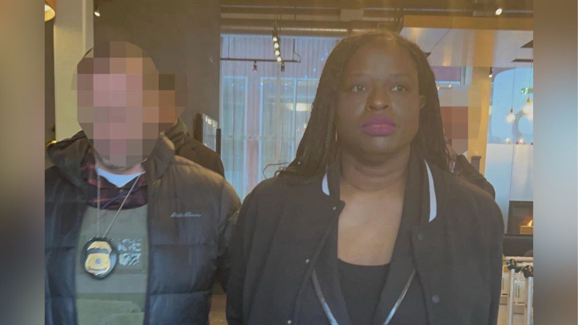 Nekima Levy Armstrong, a lawyer and civil rights activist, being arrested by ICE