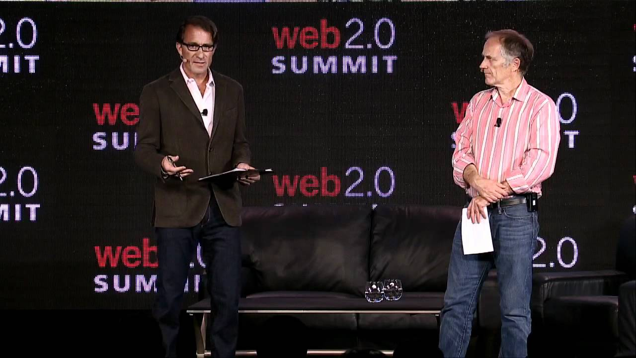 John Battelle and Tim O'Reilly at the Web 2.0 summit, circa 2005